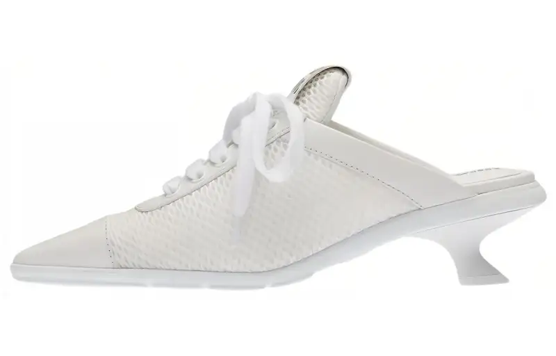 MIU MIU Closed Toe Slippers Women's White
