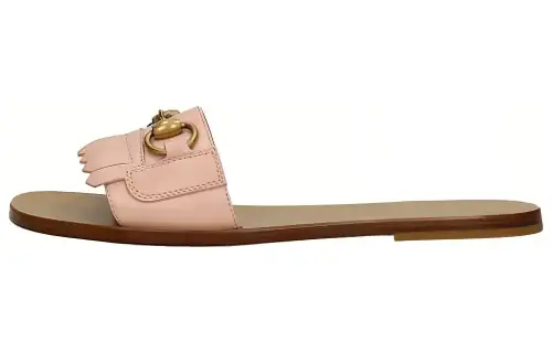 GUCCI Horsebit Slide Slippers Women's Pink