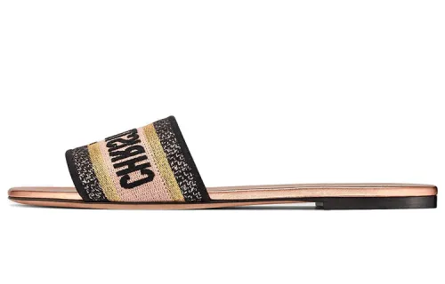 DIOR Dway Slide Slippers Women's Rose Gold