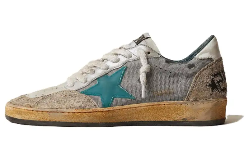 Golden Goose Ball Star Low top Skateboard Shoes Women's Cyan