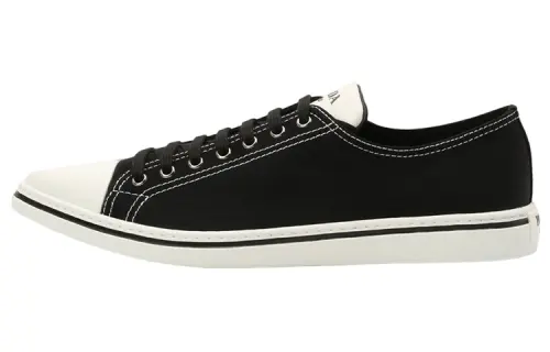 PRADA Low top Canvas Shoes Men's Black