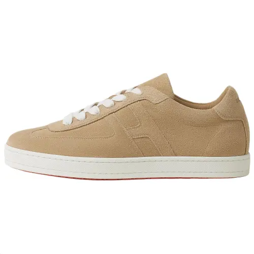 HERMES Boomerang Low top Skateboard Shoes 2.6cm Men's Beige