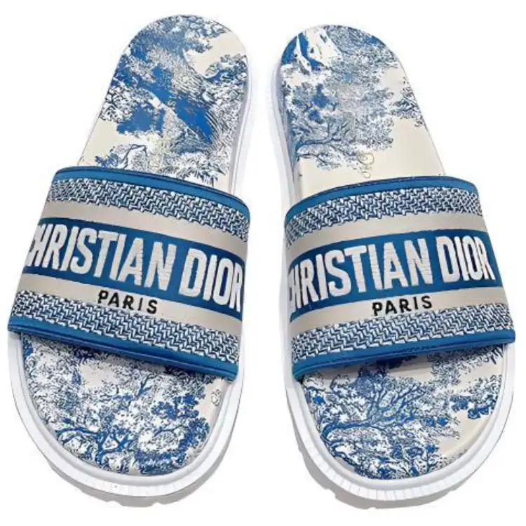 DIOR Dway Slide Slippers Women's Blue