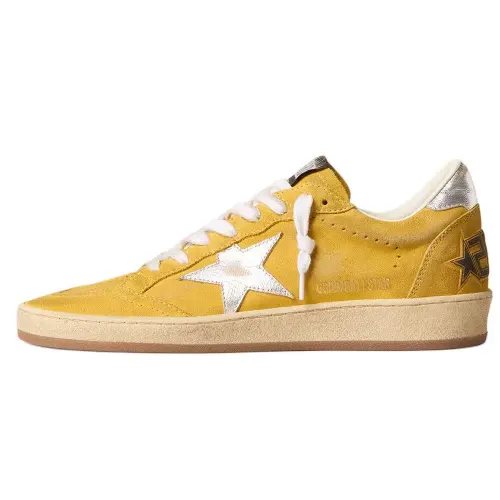 Golden Goose Ball Star Suede Low top Skateboard Shoes Women's Yellow