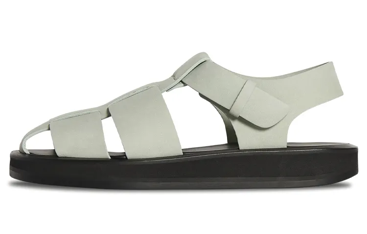 THE ROW Leather Roman Sandals Women's Green