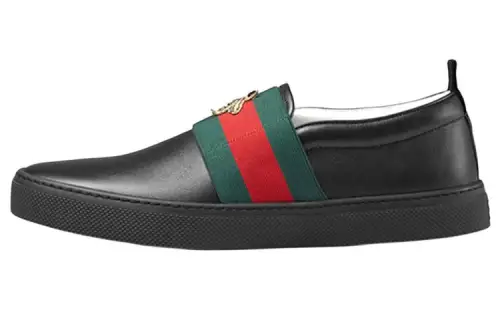 GUCCI Low top Skateboard Shoes Men's Black