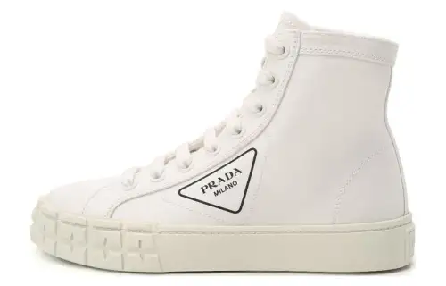 PRADA Women's Gabardine Wheel High 'White'