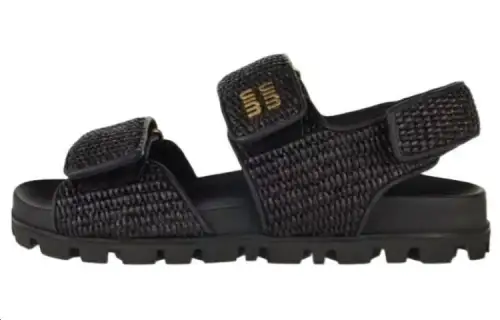 MIU MIU Beach Sandals Women's Black