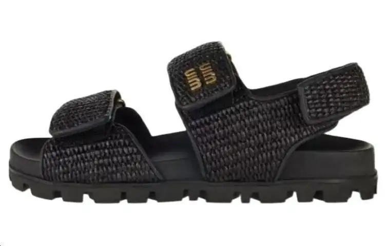 MIU MIU Beach Sandals Women's Black