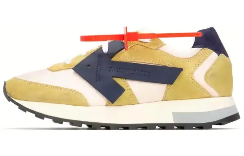 OFF WHITE Low top Casual Shoes Women's Light Yellow