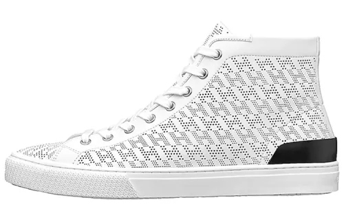 HERMES Skateboard Shoes Men's High Top White