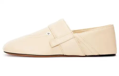 LOEWE Toy Sheepskin Casual Shoes Women's Ecru