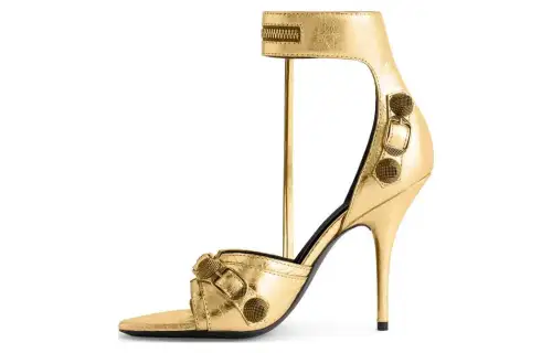 Balenciaga One Strap Sandals 11cm Women's Gold