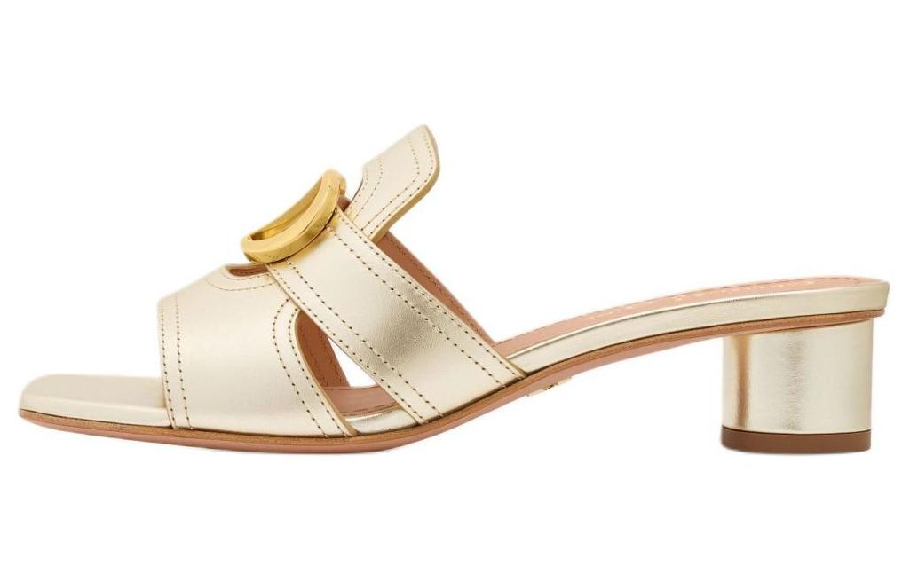 DIOR 30 Montaigne Slide Slippers Women's Gold