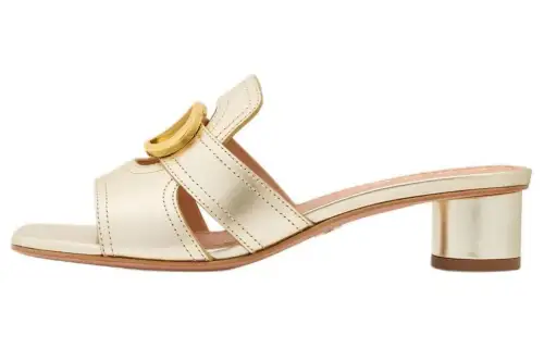 DIOR 30 Montaigne Slide Slippers Women's Gold