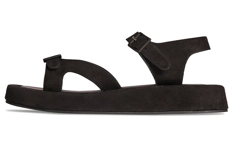 THE ROW Geri One Strap Sandals Women's Black