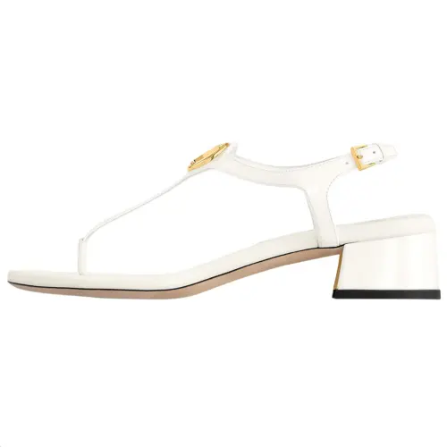 LOUIS VUITTON Sunkiss One Strap Sandals 3.5cm Women's White