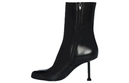 Balenciaga Fetish 80mm Bootie Black Sheepskin