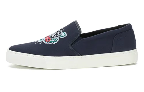KENZO Fabric Skateboard Shoes Men's Marine Blue