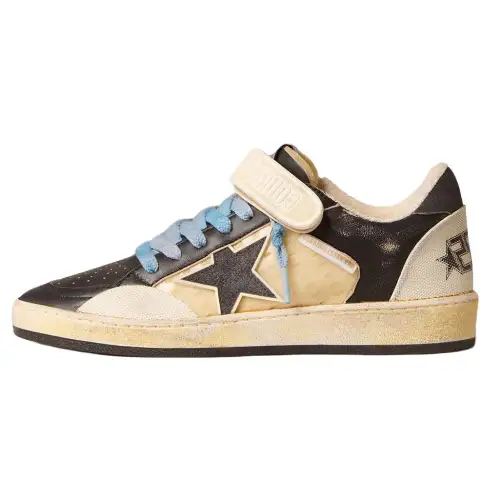 Golden Goose Ball Star Pro Leather Low top Skateboard Shoes Men's Beige