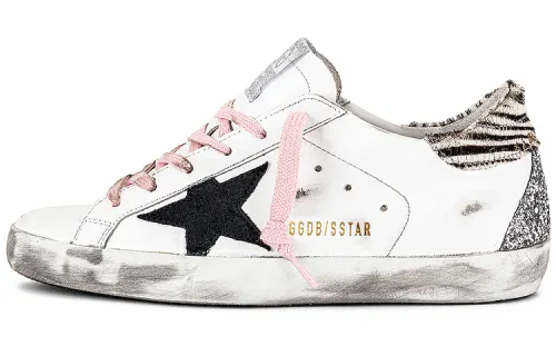 Golden Goose Super Star Skateboard Shoes Women's Low Top White/Pink