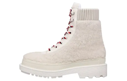 DIOR Hike Short Combat Boots Women's White