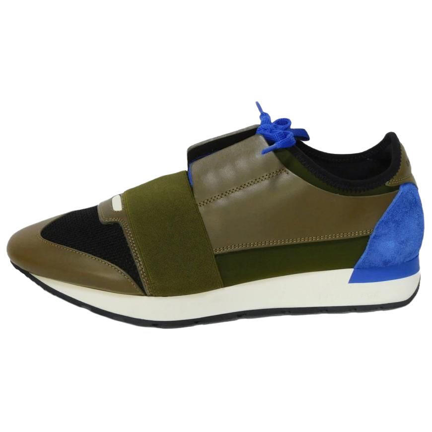 Balenciaga Race Runner Low top Casual Shoes Men's Khaki