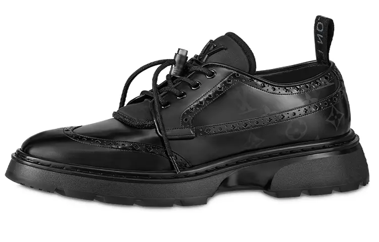 LOUIS VUITTON Lv Bold Derby Shoes 'Black'