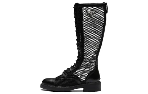 PRADA Knee high Boots Women's Black