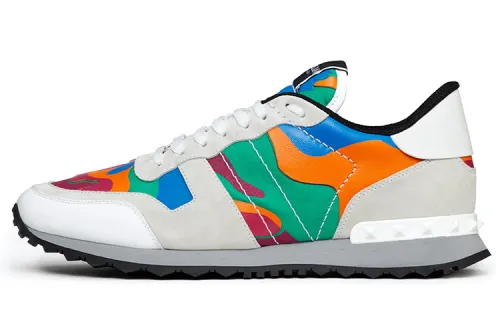 Valentino Rockrunner Athletic Shoes Low top Casual Shoes Men's Multicolor