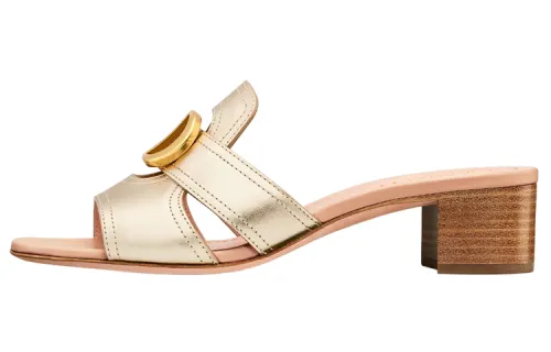 DIOR 30 Montaigne Slide Slippers Women's Gold