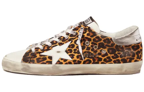 Golden Goose Super Star Low top Stylish Skateboarding Shoes Men's Yellow White Distressed