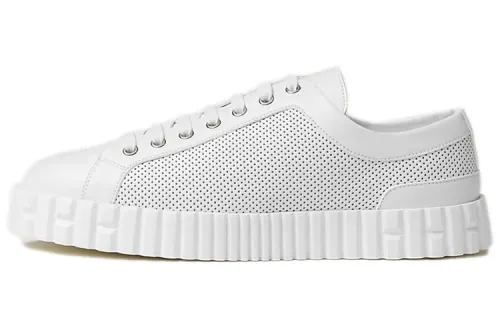 HERMES Cross Low top Stylish Skateboarding Shoes Men's White