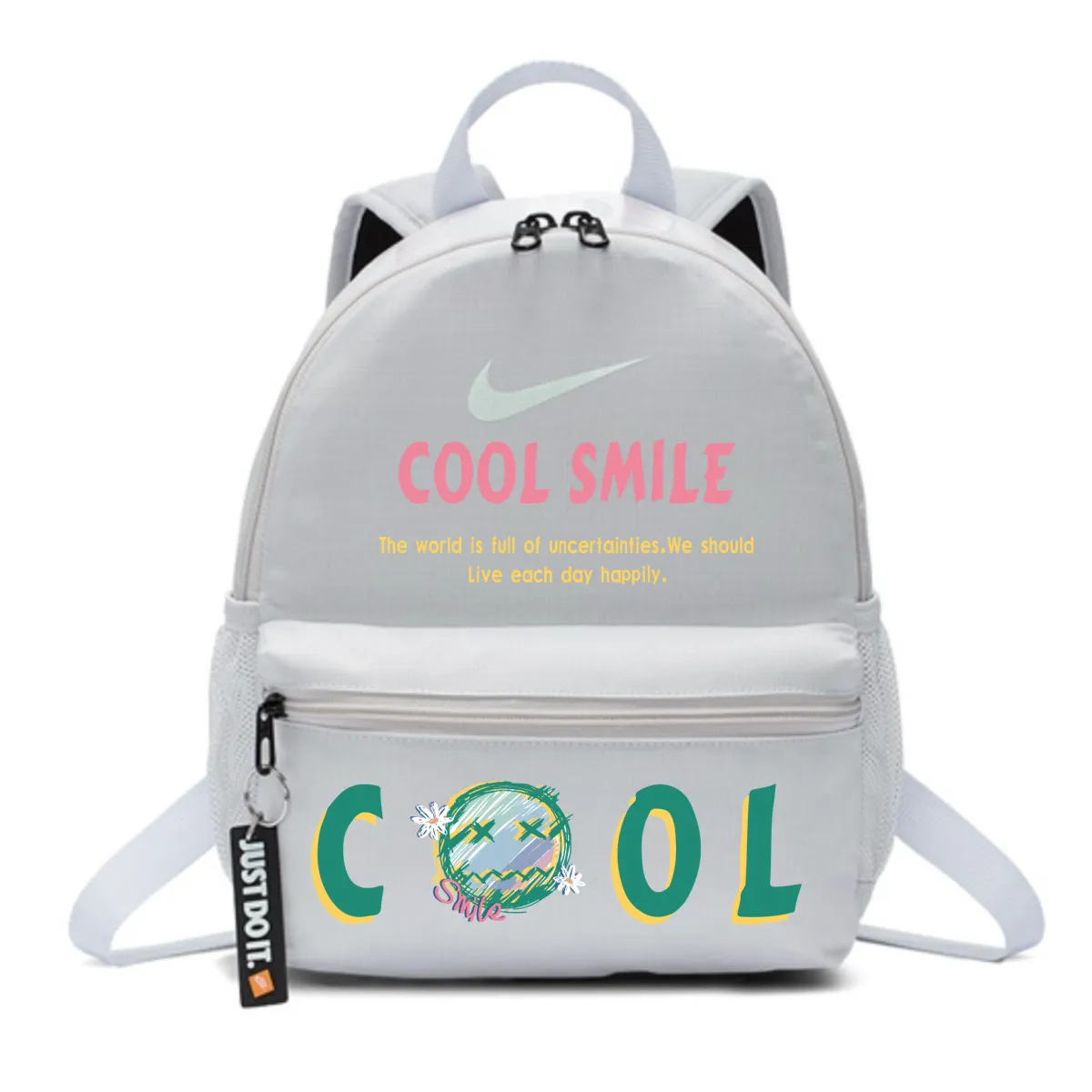 Nike Fabric Backpack Women's Gray White