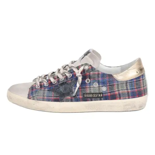 Golden Goose Super Star Low top Skateboard Shoes Men's Blue Black