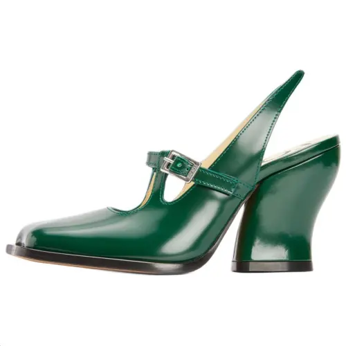 LOEWE Onda Irregular Heel High Heels 9cm Women's Green