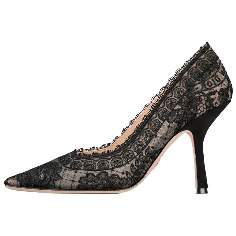 DIOR Capture Mesh High Heels 10cm Women's Black