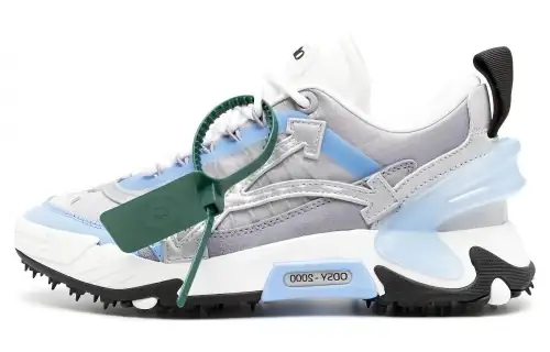 OFF WHITE Leather Low top Casual Shoes Women's Ecru