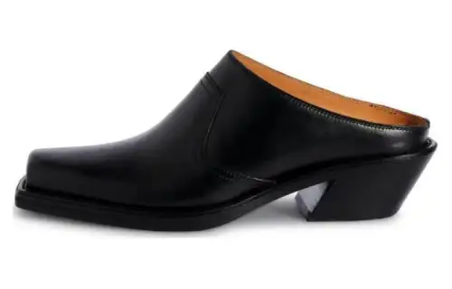 OFF-WHITE Square Toe Slip On Sandals