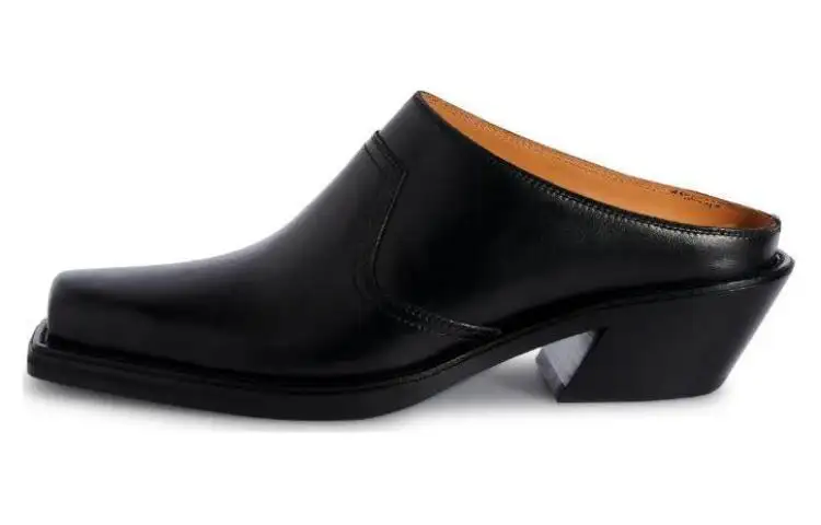 OFF-WHITE Square Toe Slip On Sandals