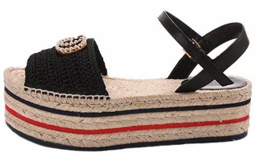 GUCCI One Strap Sandals Women's Black