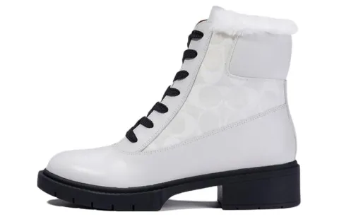 COACH High top Ankle Boots Women's White