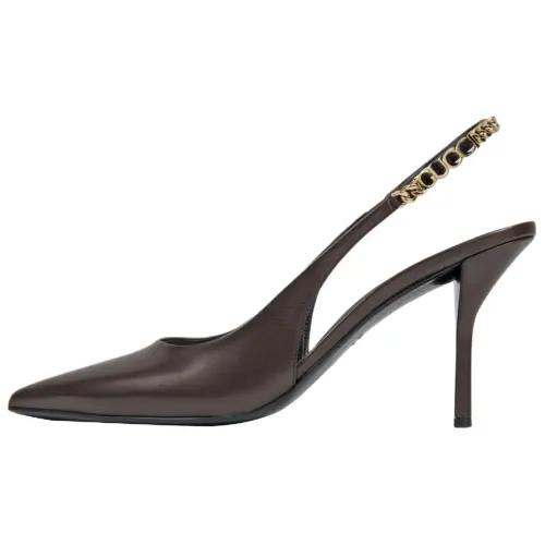 GUCCI Slim Heel High Heels Women's Brown
