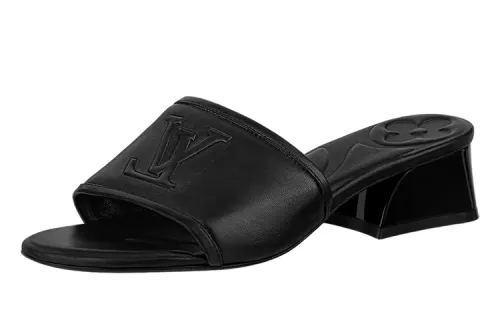 LOUIS VUITTON Magnetic Slide Slippers Women's Black