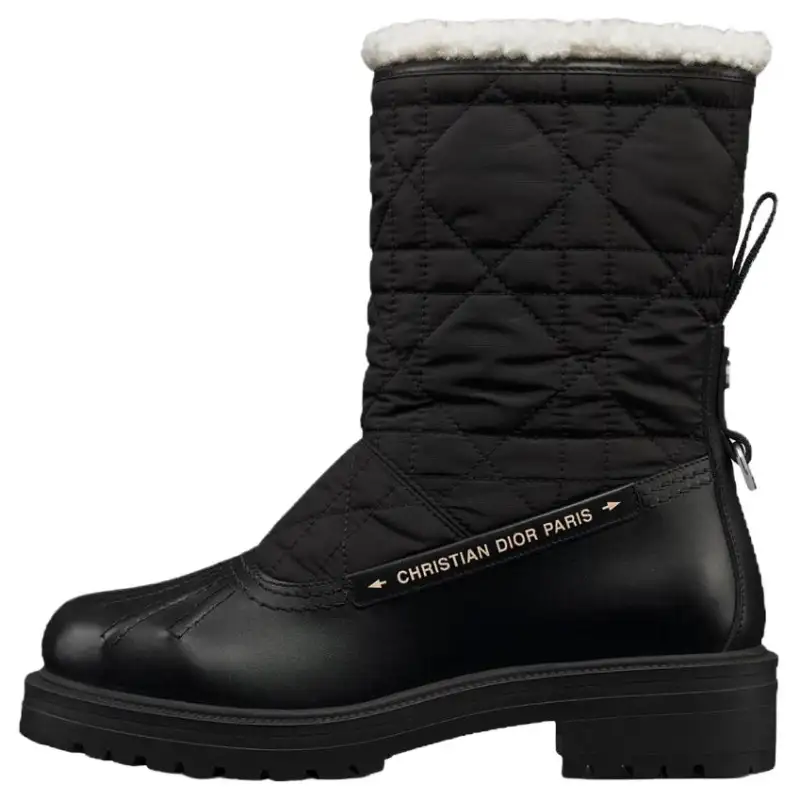 DIOR Frozen D Ankle Length Snow Boots Women's Black
