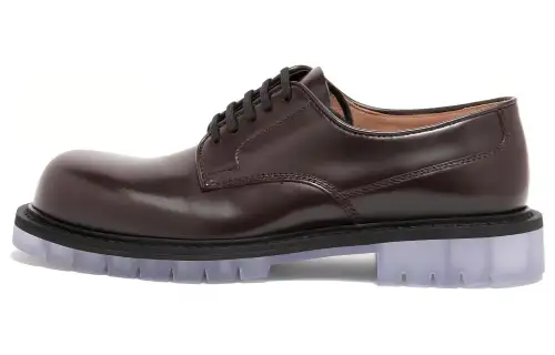 Bottega Veneta Leather Casual Shoes Men's Brown