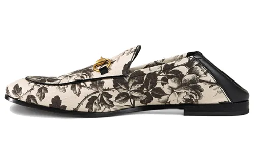 GUCCI Casual Shoes Men's Black White Print