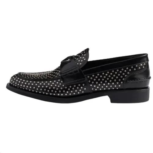 PRADA Leather Loafers Women's Black