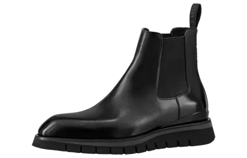 LOUIS VUITTON Goncourt Short Chelsea Boots Men's Black