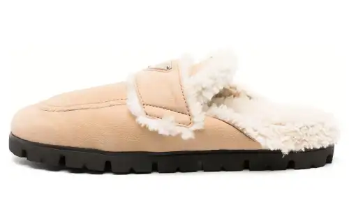 PRADA Closed Toe Slippers Women's Brown